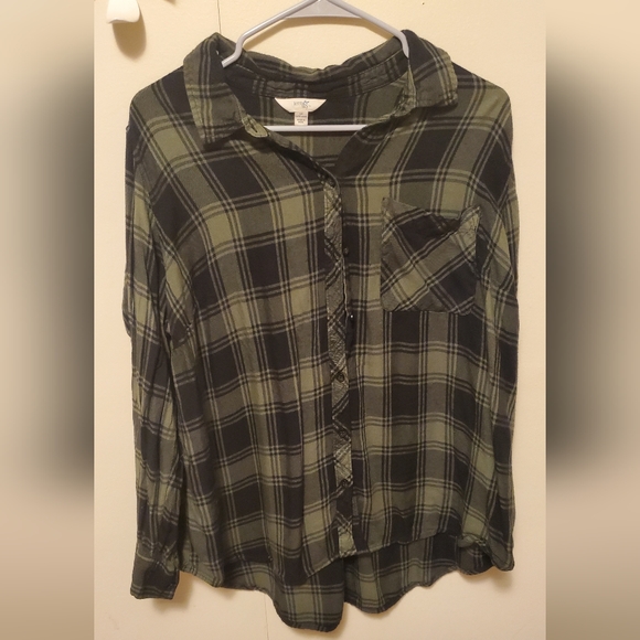 Green flannel 1x Terra &Sky - Picture 1 of 1